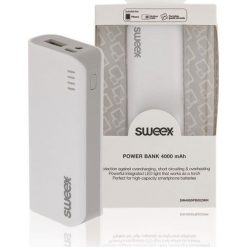Powerbank Sweex SW4000PB002WH. Szare powerbanki Sweex. Za 46.87 zł.