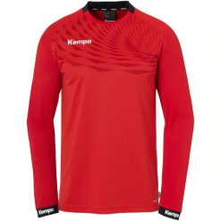 Dżersej z długim rękawem Kempa Wave 26. Czerwone koszulki męskie z długim rękawem Kempa, bez wzorów, z dżerseju, sportowe, bez kołnierzyka, bez ramiączek. Za 194.00 zł.