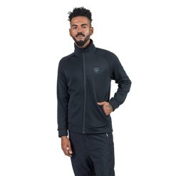 Bluza męska Rossignol Blackside Fleece Fz. Czarne bluzy nierozpinane męskie Rossignol, m, bez wzorów, sportowe, bez ramiączek, bez kaptura. Za 419.99 zł.