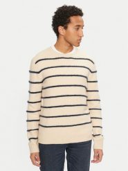 Brave Soul Sweter MK-248OSLO Beżowy Regular Fit. Brązowe kardigany męskie Brave Soul, m, bez wzorów, z syntetyku, bez ramiączek. Za 129.99 zł.