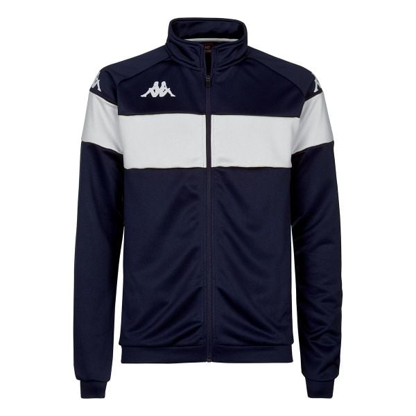 Kurtka z dresu Kappa Dacone. Białe kurtki męskie Kappa, s, bez wzorów, z dresówki, sportowe, bez ramiączek, bez kaptura. Za 172.50 zł.