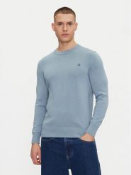 Timberland Sweter TB0A2BMM Niebieski Regular Fit. Niebieskie kardigany męskie Timberland, m, bez wzorów, z bawełny, bez ramiączek. Za 259.99 zł.