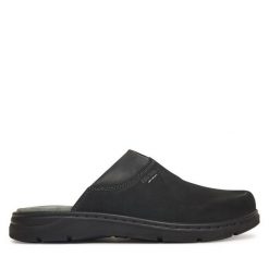 Klapki Josef Seibel. Czarne klapki i japonki męskie Josef Seibel, bez wzorów. Za 229.99 zł.