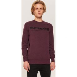 Bluza z napisem - Fioletowy. Bluzy nierozpinane męskie marki House. Za 69.99 zł.