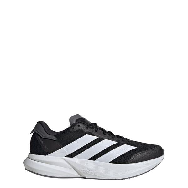 Buty Duramo Speed 2 Running. Białe buty do biegania męskie ADIDAS, bez wzorów, z materiału, bez zapięcia, do biegania. Za 419.00 zł.