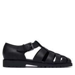 Sandały Polo Ralph Lauren. Czarne sandały męskie Polo Ralph Lauren, bez zapięcia. Za 859.99 zł.