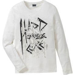 Shirt z długim rękawem Slim Fit bonprix biel wełny. Koszulki męskie z długim rękawem marki bonprix. Za 27.99 zł.