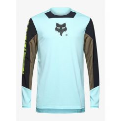 Bluza rowerowa męska Fox Defend LS Jersey Elevated. Zielone bluzy nierozpinane męskie FOX, m, bez wzorów, z jersey, sportowe, bez ramiączek, bez kaptura. Za 308.99 zł.