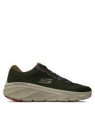 Skechers Sneakersy D'Lux Walker 2.0 232714 Khaki. Brązowe buty sportowe na co dzień męskie Skechers, m, bez wzorów, z materiału, bez ramiączek, bez kaptura. Za 269.99 zł.