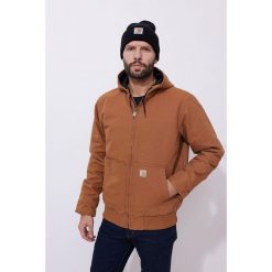 Kurtka męska zimowa Carhartt Washed Duck Active Jacket. Brązowe kurtki męskie Carhartt, na zimę, m, bez wzorów, sportowe, bez ramiączek, bez kaptura. Za 774.00 zł.