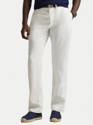 Polo Ralph Lauren Spodnie materiałowe 710A13235004 Biały Classic Fit. Białe spodnie na co dzień męskie Polo Ralph Lauren, bez wzorów, z bawełny. Za 859.99 zł.