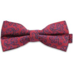 Czerwona Mucha w Ornamenty, Męska. Czerwone krawaty i muchy męskie Vernon, bez wzorów, eleganckie. Za 29.00 zł.