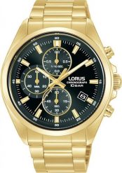Zegarek męski Lorus RM388JX9 złoty. Żółte zegarki męskie Lorus, złote. Za 754.94 zł.
