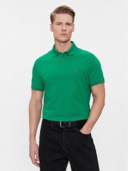 Tommy Hilfiger Polo 1985 Regular Polo MW0MW17770 Zielony Regular Fit. Zielone koszulki polo męskie Tommy Hilfiger, l, bez wzorów, z bawełny, bez kołnierzyka, bez ramiączek. Za 249.99 zł.