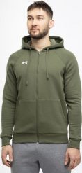 Under Armour Bluza męska Under Armour Rival Fleece FZ Hoodie khaki 1379767 390 XL. Brązowe bluzy nierozpinane męskie Under Armour, m, bez wzorów, bez ramiączek, bez kaptura. Za 283.52 zł.
