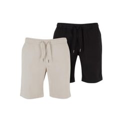 Szorty Urban Classics Stretch Twill (x2). Białe szorty męskie Urban Classics, bez wzorów, z bawełny. Za 274.00 zł.