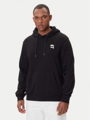 KARL LAGERFELD Bluza 705711 500900 Czarny Regular Fit. Czarne bluzy nierozpinane męskie KARL LAGERFELD, m, bez wzorów, z bawełny, bez ramiączek, bez kaptura. Za 679.99 zł.