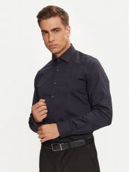 Michael Kors Koszula MK0DS01294 Granatowy Slim Fit. Niebieskie koszule męskie Michael Kors, m, bez wzorów, z bawełny, bez kołnierzyka, bez ramiączek. Za 229.99 zł.