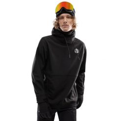 Kurtka snowboardowa męska W1 Skywalk. Czarne kurtki męskie SIROKO, m, bez wzorów, z softshellu, bez ramiączek, bez kaptura. W wyprzedaży za 297.00 zł.