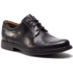 Półbuty CLARKS - UnAldricTieGtx GORE-TEX 26136782 Black Leather. Czarne eleganckie półbuty męskie Clarks, z gore-texu, eleganckie. W wyprzedaży za 439.00 zł.