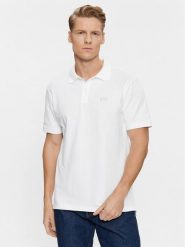 Gap Polo 586306-05 Biały Regular Fit. Białe koszulki polo męskie GAP, m, bez wzorów, z bawełny, bez kołnierzyka, bez ramiączek. Za 99.99 zł.