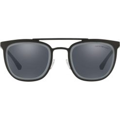Emporio Armani - Okulary. Czarne okulary przeciwsłoneczne męskie Emporio Armani, bez wzorów, z materiału, metalowe. W wyprzedaży za 479.90 zł.