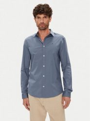 Tommy Jeans Koszula Original DM0DM04405 Niebieski Slim Fit. Niebieskie koszule męskie Tommy Jeans, l, bez wzorów, z bawełny, bez kołnierzyka, bez ramiączek. Za 179.99 zł.