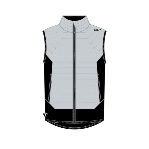 Kurtka bez rękawów hybrydowa CMP. Szare kurtki męskie CMP, m, bez wzorów, bez ramiączek, bez kaptura. Za 425.00 zł.