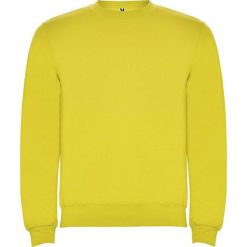 Bluza Unisex Dla Dorosłych Clasica Z Okrągłym Dekoltem. Żółte bluzy nierozpinane męskie ROLY, m, bez wzorów, bez ramiączek, bez kaptura. Za 73.99 zł.