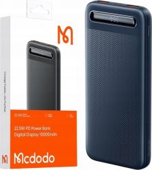 Powerbank Mcdodo POWERBANK 10000MAH Z WYŚWIETLACZEM 3X USB USB-C 22,5W + KABEL USB-C. Powerbanki Mcdodo. Za 79.99 zł.