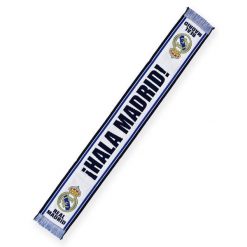 Szalik kibicowski Real Madryt. Szaliki męskie Real Madrid, bez wzorów, sportowe. Za 99.00 zł.