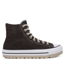 Trampki Converse. Brązowe trampki męskie Converse, bez wzorów, retro, bez zapięcia. Za 299.99 zł.