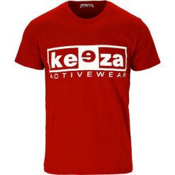 Koszulka sportowa męska KEEZA bawełniana. Czerwone t-shirty sportowe męskie KEEZA, l, bez wzorów, z bawełny, sportowe, bez ramiączek. Za 26.00 zł.