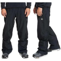 Męskie Spodnie QUIKSILVER Mission Gore-Tex® Snow Pants. Czarne spodnie narciarskie i snowboardowe męskie Quiksilver, bez wzorów, z gore-texu, narciarskie, gore-tex. W wyprzedaży za 599.00 zł.