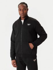 Reebok Bluza Wrenleigh Track Top RK25144CCM Czarny Regular Fit. Czarne bluzy rozpinane męskie Reebok, l, bez wzorów, z bawełny, bez ramiączek, bez kaptura. Za 249.99 zł.