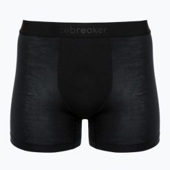 Bokserki termoaktywne męskie icebreaker Merino 125 Cool-Lite Anatomica. Czarne bielizna termoaktywna męska Icebreaker, m, bez wzorów. Za 159.99 zł.