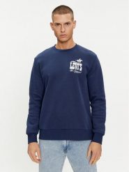 Levi's® Bluza Graphic 38423-0075 Granatowy Regular Fit. Niebieskie bluzy nierozpinane męskie m, bez wzorów, z bawełny, bez ramiączek, bez kaptura. Za 319.99 zł.