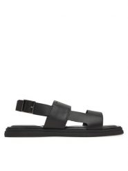 Calvin Klein Sandały Back Strap W/ Buckle HM0HM01736 Czarny. Czarne sandały męskie Calvin Klein, ze skóry, bez zapięcia. Za 309.99 zł.