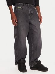 DC Jeansy Worker Carpenter Bac EDYDP03432 Czarny Baggy Fit. Czarne jeansy męskie DC, bez wzorów, z bawełny. Za 359.99 zł.