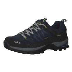 Buty trekkingowe męskie CMP Rigel Low. Czarne buty zimowe męskie CMP, bez wzorów, z materiału, sportowe, bez obcasa, bez zapięcia. Za 399.99 zł.