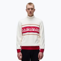 Sweter męski Napapijri D-Sardona. Brązowe swetry męskie Napapijri, bez wzorów, sportowe, bez kołnierzyka, bez ramiączek. Za 559.99 zł.