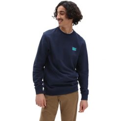 Bluza Vans Sequence Crew, Mężczyźni. Niebieskie bluzy nierozpinane męskie Vans, m, bez wzorów, z bawełny, sportowe, bez ramiączek, bez kaptura. Za 290.00 zł.