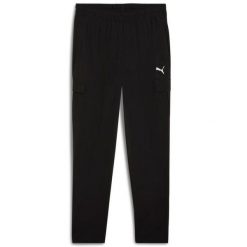 Puma Woven Cargo spodnie męskie czarne L. Czarne spodnie dresowe męskie Puma, bez wzorów, z dresówki. Za 341.99 zł.