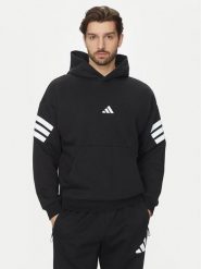 Adidas Bluza Future Icons 3-Stripes JD4838 Czarny Regular Fit. Czarne bluzy nierozpinane męskie ADIDAS, l, bez wzorów, z bawełny, bez ramiączek, bez kaptura. Za 239.99 zł.