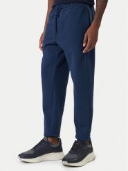 BOSS Spodnie dresowe Sechup 50533392 Niebieski Regular Fit. Niebieskie spodnie dresowe męskie Boss, bez wzorów, z bawełny. Za 549.99 zł.