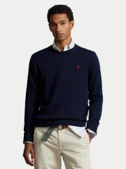 Polo Ralph Lauren Sweter Classic 710810846001 Granatowy Regular Fit. Niebieskie kardigany męskie Polo Ralph Lauren, l, bez wzorów, z bawełny, bez ramiączek. Za 759.99 zł.
