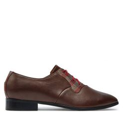 Półbuty Baldowski. Brązowe eleganckie półbuty męskie Baldowski, wizytowe, bez obcasa, bez zapięcia. Za 779.99 zł.