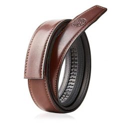 Wymienny pasek bez klamry AUTOMATIC Brązowy 95. Brązowe paski męskie Betlewski, bez wzorów, ze skóry. Za 69.99 zł.