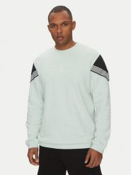 EA7 Emporio Armani Bluza 7M000272 AF12451 U9060 Niebieski Regular Fit. Niebieskie bluzy rozpinane męskie EA7 Emporio Armani, m, bez wzorów, z bawełny, bez ramiączek, bez kaptura. Za 359.99 zł.