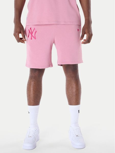 New Era Szorty sportowe New York Yankees MLB League Essential 60596183 Różowy Regular Fit. Czerwone szorty sportowe męskie New Era, bez wzorów, z bawełny, sportowe. Za 179.99 zł.